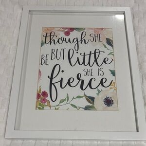 White Framed Floral Wall Art Decor